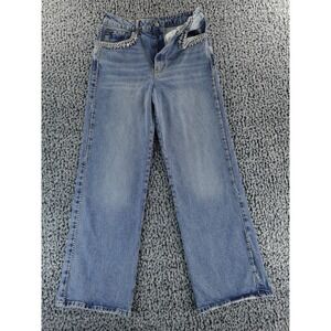 Anthropologie: The Austyn High-Rise‎ Cuffed Wide-Leg Jeans by Pilcro 27 Embelish